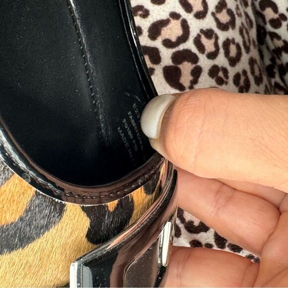 Calvin Klein Woman Camel Hair Leopard Print Casual Ballet Flats E2314 Sz 9.5 - Picture 7 of 7